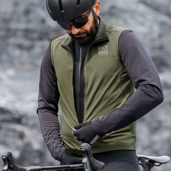 Rockbros TLMJ002 ROAD TO SKY insulated windproof vest L - green
