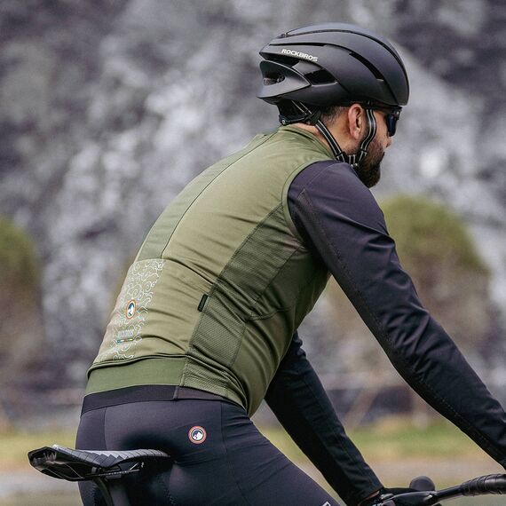 Rockbros TLMJ002 ROAD TO SKY insulated windproof vest L - green