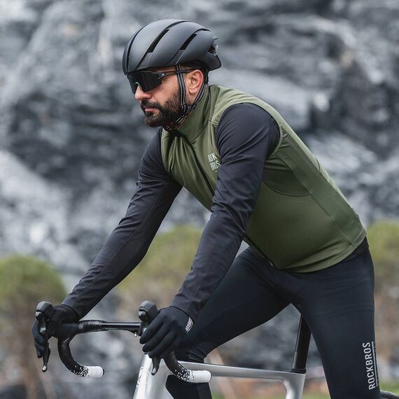 Rockbros TLMJ002 ROAD TO SKY insulated windproof vest L - green