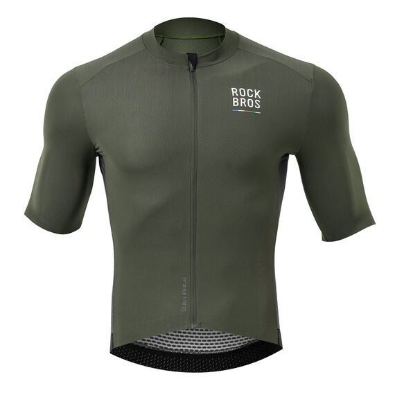 Rockbros 15220004004 ROAD TO SKY men's cycling jersey short sleeve L - green