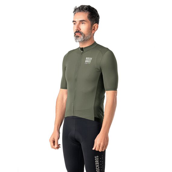 Rockbros 15220004004 ROAD TO SKY men's cycling jersey short sleeve L - green