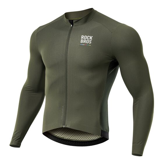 Rockbros 15220003002 ROAD TO SKY men's long sleeve cycling jersey S - green