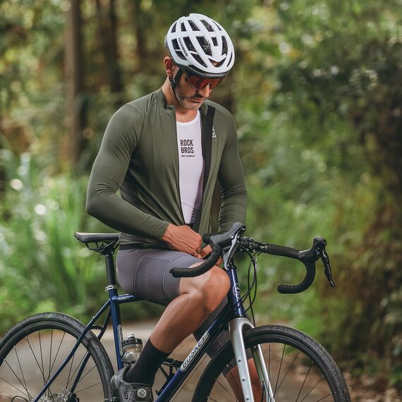 Rockbros 15220003004 ROAD TO SKY men's cycling jersey long sleeve L - green