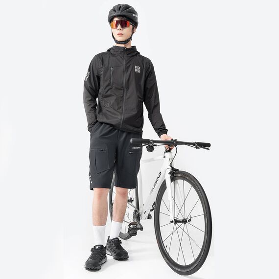 Rockbros TLWT002 ROAD TO SKY M Bicycle Windbreaker - Black