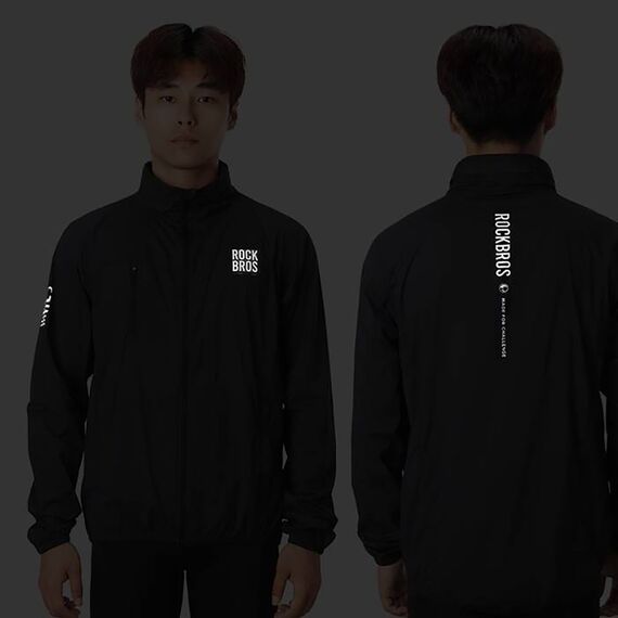 Rockbros TLWT002 ROAD TO SKY L Bicycle Windbreaker - Black