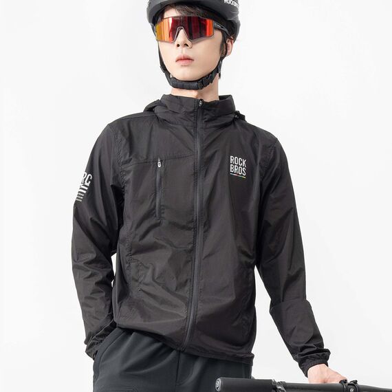 Rockbros TLWT002 ROAD TO SKY L Bicycle Windbreaker - Black