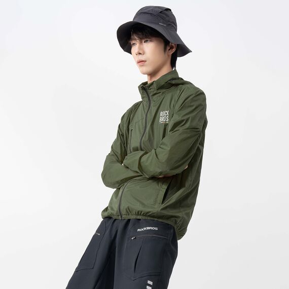 Rockbros TLWT002 ROAD TO SKY M Bicycle Windbreaker - Green