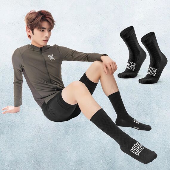 Rockbros 49210016001 ROAD TO SKY Cycling Socks 36-38 cm - Black