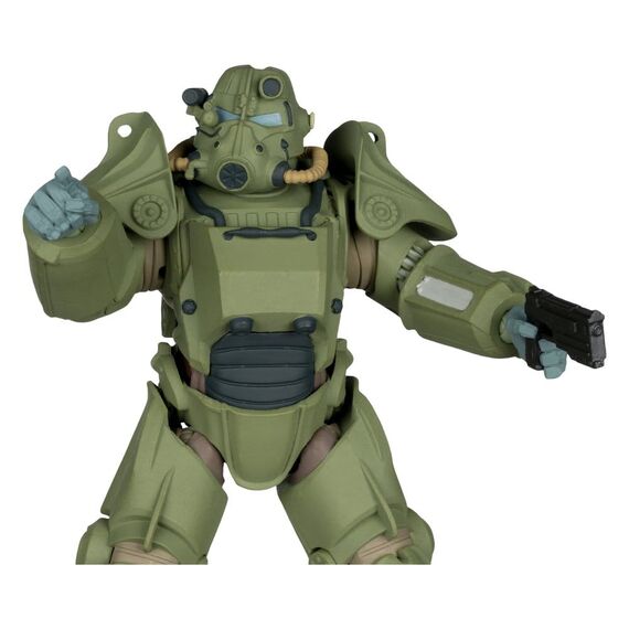 Fallout 76 Gaming Edition Action Figure T-45 Military Armor (Red Platinum Edition) 20 cm