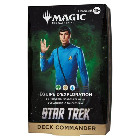 Magic the Gathering Star Trek Commander Decks Case (4) french