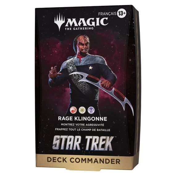 Magic the Gathering Star Trek Commander Decks Case (4) french