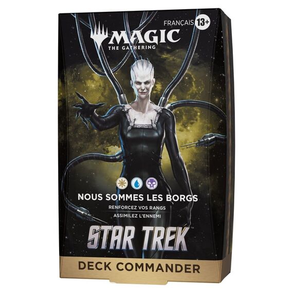 Magic the Gathering Star Trek Commander Decks Case (4) french