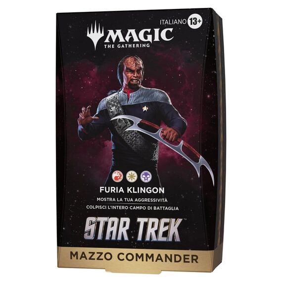 Magic the Gathering Star Trek Commander Decks Case (4) italian