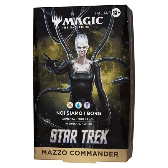 Magic the Gathering Star Trek Commander Decks Case (4) italian