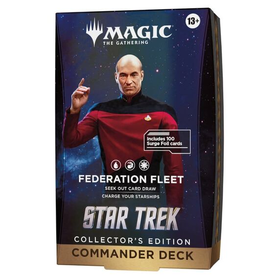 Magic the Gathering Star Trek Collector's Edition Commander Decks Case (4) english