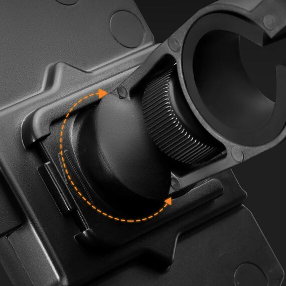 Rockbros HW-117 Handlebar Clamp Phone Holder - Black and Gray