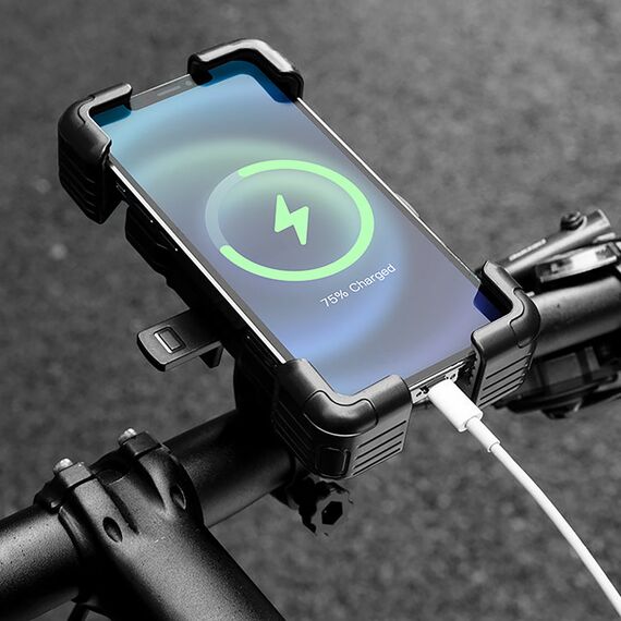 Rockbros HW-117 Handlebar Clamp Phone Holder - Black and Gray