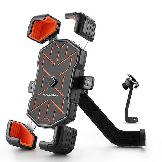 Rockbros HW-117 Handlebar Clamp Phone Holder - Black and Orange
