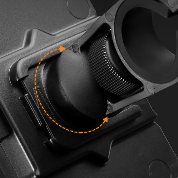 Rockbros HW-117 Handlebar Clamp Phone Holder - Black and Orange