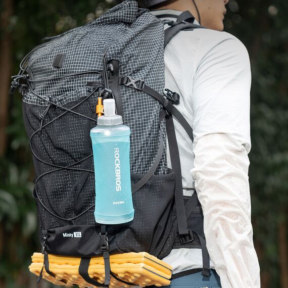Rockbros 350017002 soft flask running water bottle 500 ml - light blue