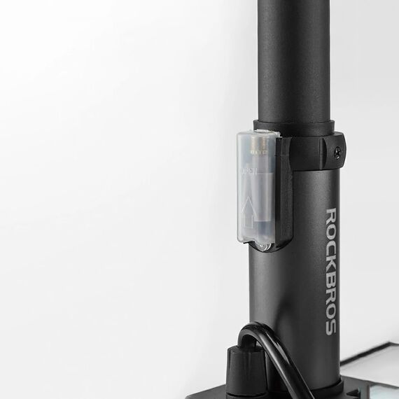 Rockbros 4522L Ultralight Foot Bicycle Pump - Black