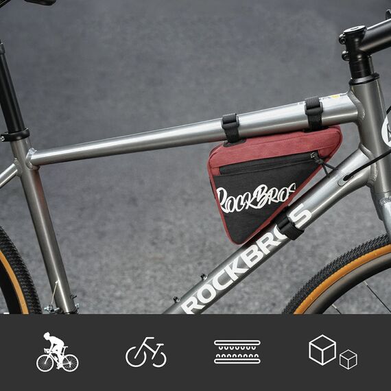 Rockbros G001 Flash Journey Triangle Frame Bike Bag 0.8 l - Red