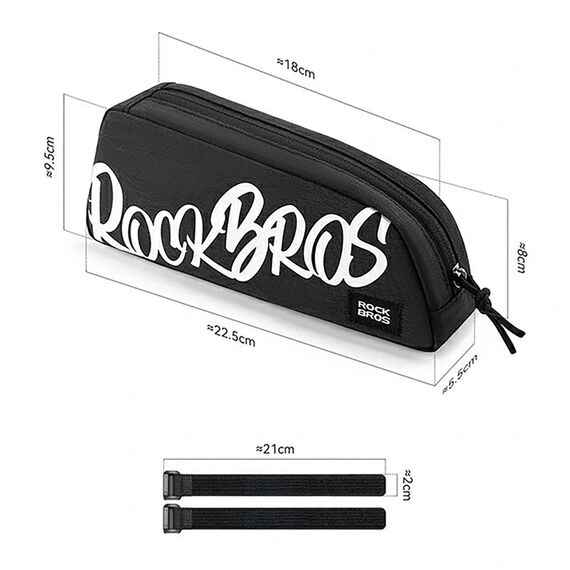 Rockbros G009 Flash Journey Top Tube Bike Bag 0.8L - Black