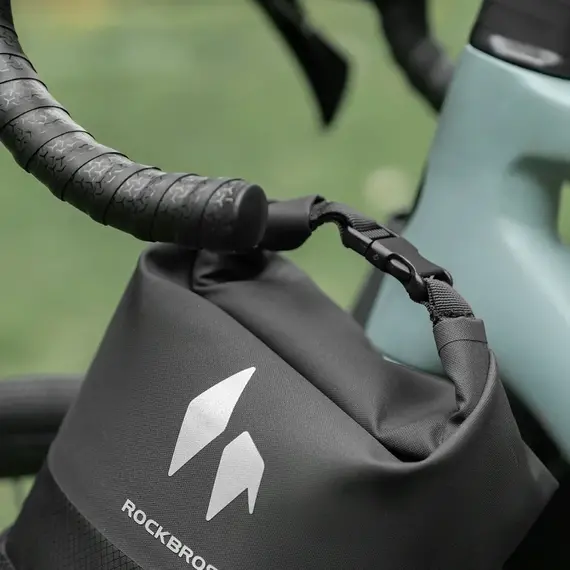 Rockbros AS-156 7l Fork Bag Waterproof Pannier - Black