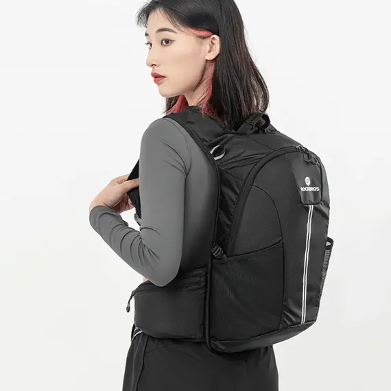 Rockbros H9 city backpack 20 l lightweight waterproof - black