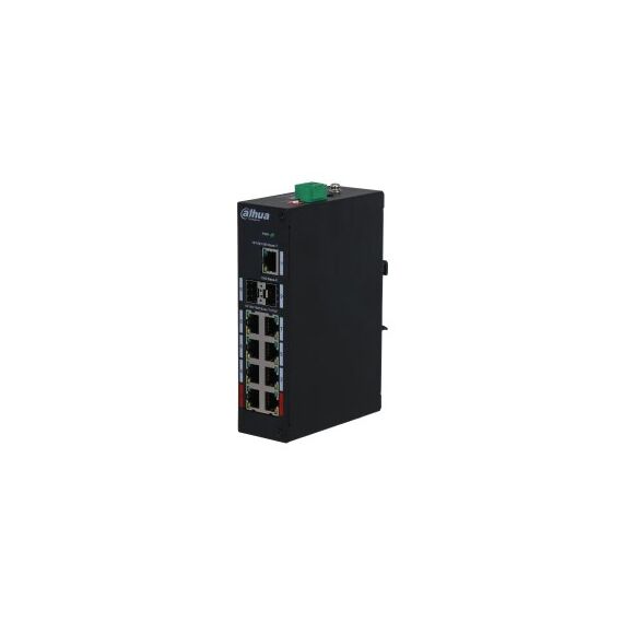 Dahua Technology PFS3211-8GT-120-V2 network switch Unmanaged Gigabit Ethernet (10/100/1000) Power over Ethernet (PoE) Desktop/Wall-Mounting Black