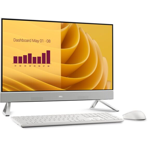 DELL EC27250 Intel Core 7 150U 68.6 cm (27") 1920 x 1080 pixels Touchscreen All-in-One PC 16 GB DDR5-SDRAM 1 TB SSD NVIDIA GeForce MX570A Windows 11 Pro Wi-Fi 6E (802.11ax) Pearl, White