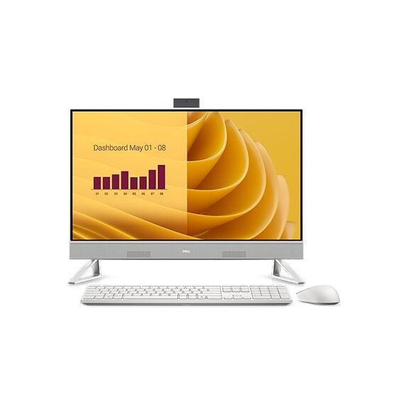 DELL EC27250 Intel Core 7 150U 68.6 cm (27") 1920 x 1080 pixels Touchscreen All-in-One PC 16 GB DDR5-SDRAM 1 TB SSD Windows 11 Pro Wi-Fi 6E (802.11ax) Pearl, White