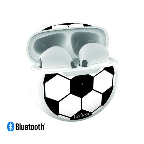 Lexibook - Football In-Ear Bluetooth® earbuds with charging storage case (HPBT05FO) / Toys