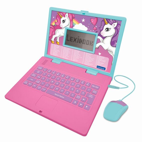 Lexibook - Unicorn Bilingual Educational Laptop with 164 activities (EN/FR) (JC601UNIi1) / Toys