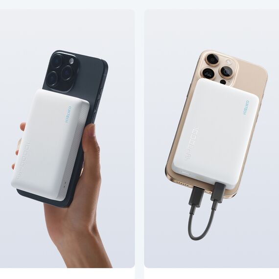 Cuktech WPB100N 20W 10000mAh Magnetic Power Bank with Stand - White