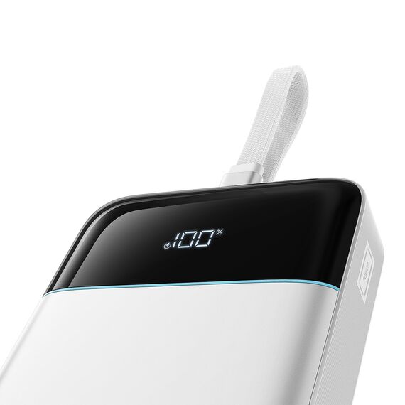 Cuktech LPB252N 120W 25000mAh Powerbank with Built-in USB-C Cable - White