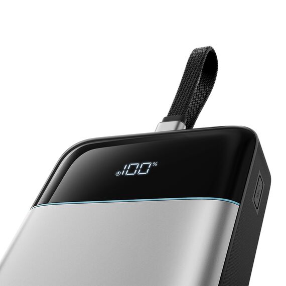 Cuktech LPB252N 120W 25000mAh Powerbank with Built-in USB-C Cable - Gray