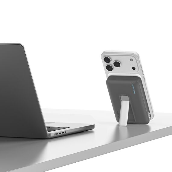 Cuktech WPB100 10000 mAh Qi2 Magnetic Powerbank 30W with Stand - Black