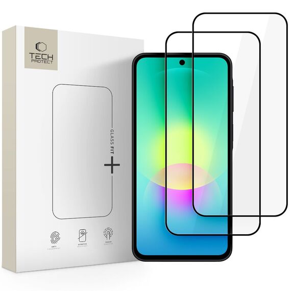 Szkło hartowane Tech-Protect Glass Fit+ 2-Pack na Samsung Galaxy A27 5G - czarne