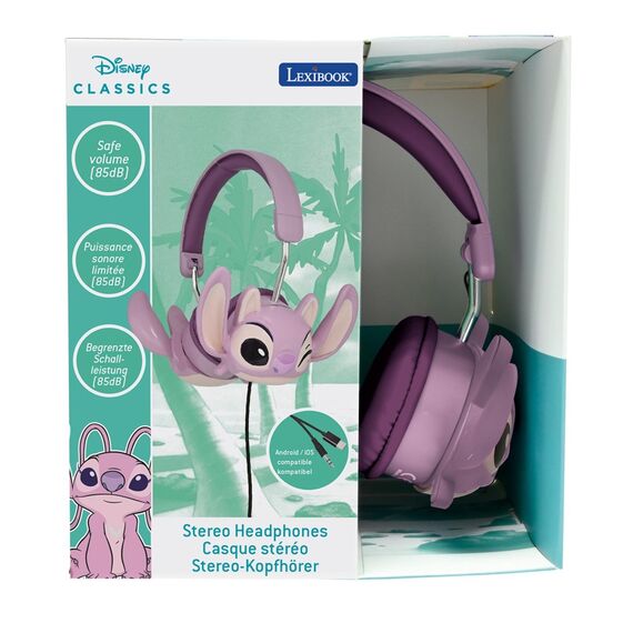 Lexibook - DISNEY Stitch Angel Wired Foldable Headphone with safe volume limitation (HP015D1) / Toys