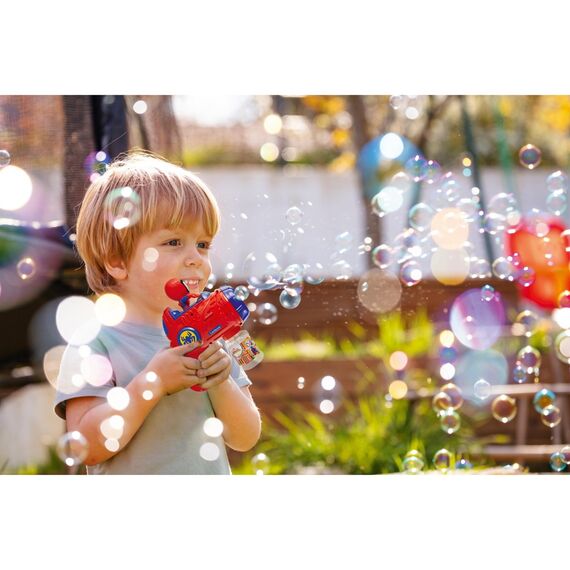 Lexibook - Spidey & His Amazing Friends Electronic Bubble gun with 3D figurine and light & sound effects (PRB30SP) / Toys