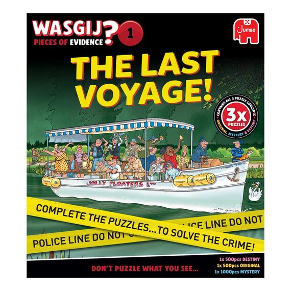 Wasgij - Pieces Of Evidence -The Last Voyage! (2x500 & 1x1000) (1110100905) / Toys