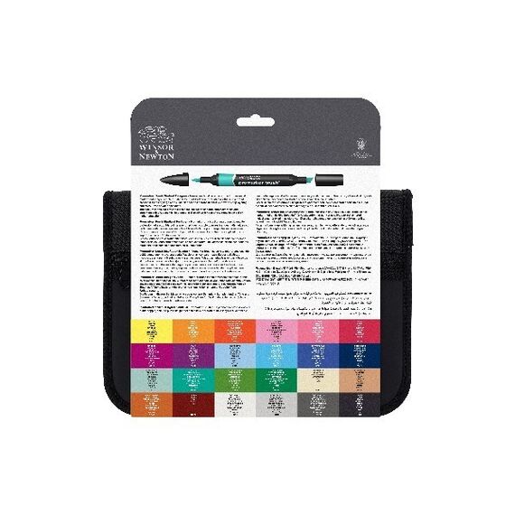 Winsor & Newton - Brushmarker Set - Student Designer - 24pcs + Wallet / Toys