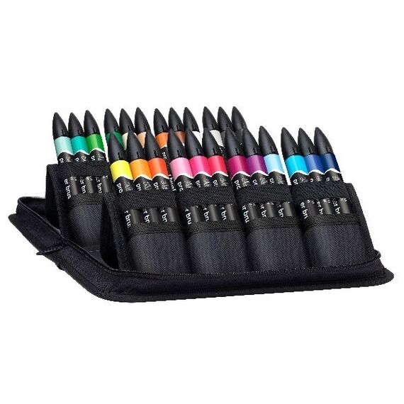 Winsor & Newton - Brushmarker Set - Student Designer - 24pcs + Wallet / Toys