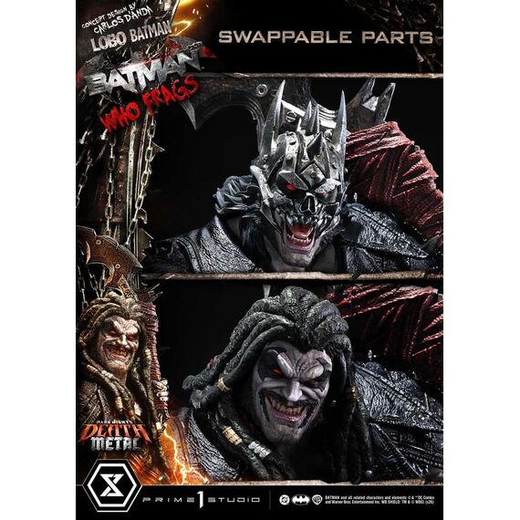 Dark Nights: Death Metal Museum Masterline Statue 1/3 Lobo Batman: Batman Who Frags 81 cm