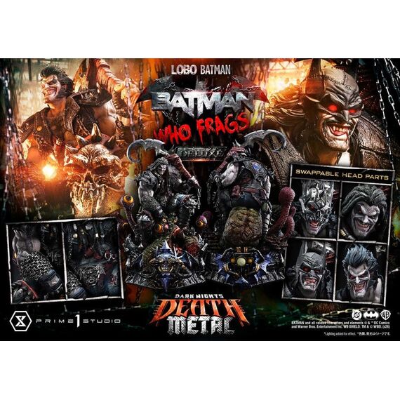 Dark Nights: Death Metal Museum Masterline Statue 1/3 Lobo Batman: Batman Who Frags Deluxe Version 81 cm