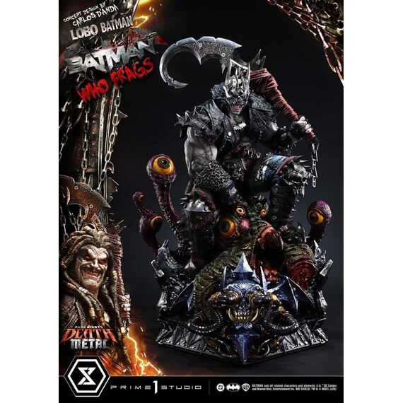Dark Nights: Death Metal Museum Masterline Statue 1/3 Lobo Batman: Batman Who Frags Deluxe Version 81 cm