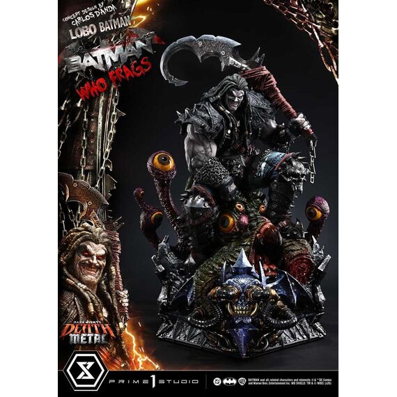 Dark Nights: Death Metal Museum Masterline Statue 1/3 Lobo Batman: Batman Who Frags Deluxe Version 81 cm