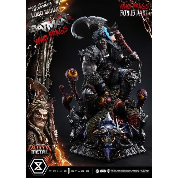 Dark Nights: Death Metal Museum Masterline Statue 1/3 Lobo Batman: Batman Who Frags Deluxe Bonus Version 81 cm