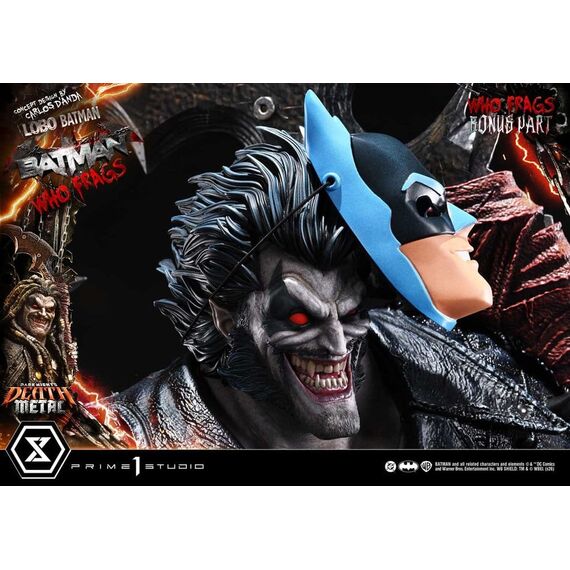 Dark Nights: Death Metal Museum Masterline Statue 1/3 Lobo Batman: Batman Who Frags Deluxe Bonus Version 81 cm